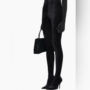 Balenciaga Knife velevet boot’s 
Black Women's Leggings